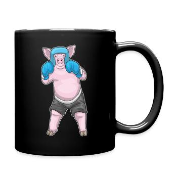 Pig Boxer Gants de boxe Boxe - Mug uni - noir - Droite