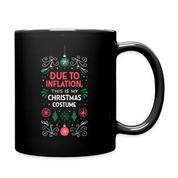 Inflation Noël Costume - Mug uni - noir - Droite