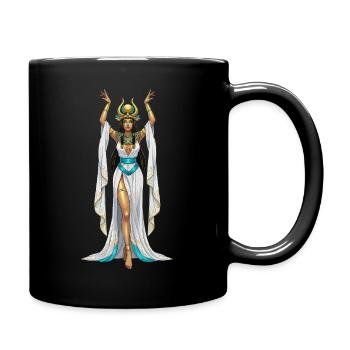Egyptian Goddess Isis Cosplay - Full Colour Mug - black - Right