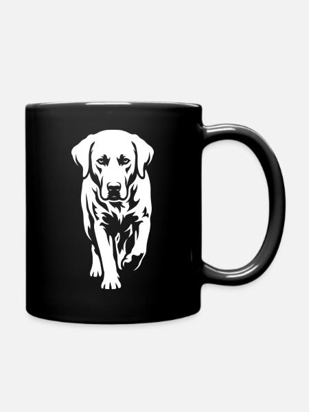Labrador – Zeitlose Eleganz - Tasse einfarbig - Schwarz