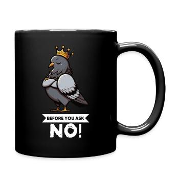 Avant de demander Pigeon Pigeons Pigeons Lovers Pigeon Bird - Mug uni - noir - Droite