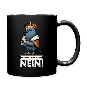 Avant que vous ne demandiez : pigeons, amateurs, oiseaux - Mug uni - noir - Droite
