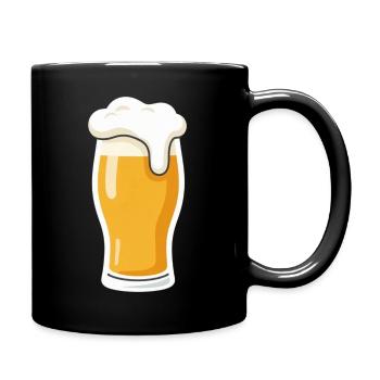 Beer Beer Glass Father's Day Gift Dad - Full Colour Mug - black - Right