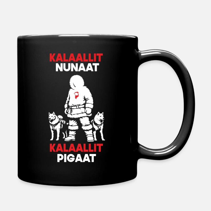 Grönland Design - Kalaallit Nunaat - Tasse einfarbig - Schwarz