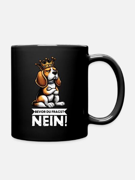 Bevor Du Fragst Beagle Beaglebesitzer Beaglehalter - Tasse einfarbig - Schwarz