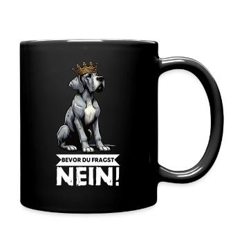 Before you ask Great Dane Great Dane owner - Full Colour Mug - black - Right