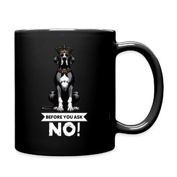 Before You Ask Great Dane Great Dane Owner - Full Colour Mug - black - Right