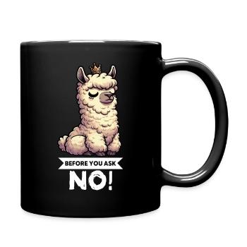 Before You Ask No Alpaca Lamas Alpaca Owner - Full Colour Mug - black - Right