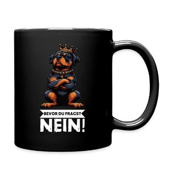 Avant que vous ne demandiez, pas de Rottweiler propriétaire de rottweiler - Mug uni - noir - Droite