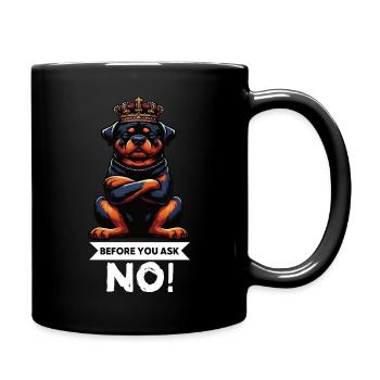 Avant que vous ne demandiez, pas de rottweiler rottweilerbesitzer - Mug uni - noir - Droite