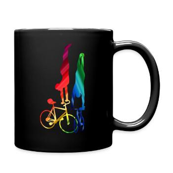 Artistic cycling, artistic cycling, indoor cycling - Full Colour Mug - black - Right