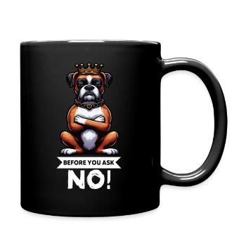Before You Ask Boxer Boxer Owner Boxer Lovers - Full Colour Mug - black - Right