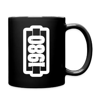 Born in 1980 - Full Colour Mug - black - Right