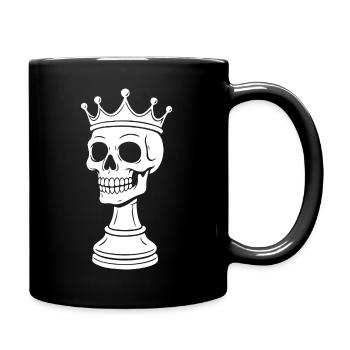 Chess King Skeleton Design - Full Colour Mug - black - Right