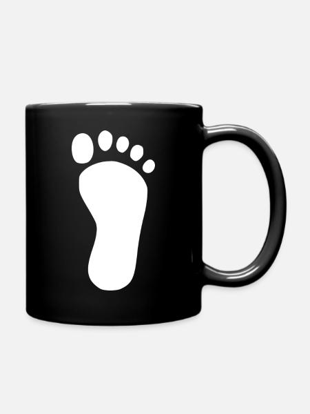 Fuß Fußpflege Podologe Geschenk - Tasse einfarbig - Schwarz
