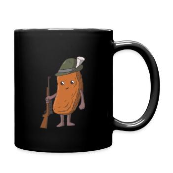 Scavenger Hunt Hunt Funny schnitzel food German - Full Colour Mug - black - Right
