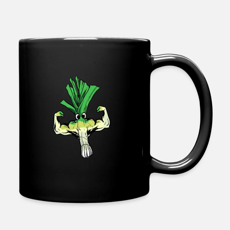 Muskel Lauch Geschenk für Gewichtheber oder - Tasse einfarbig - Schwarz