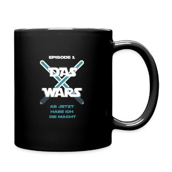 Das wars - Tasse einfarbig - Schwarz - Rechts