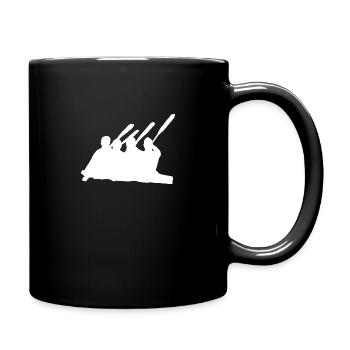Kayak Four blanc - Mug uni - noir - Droite
