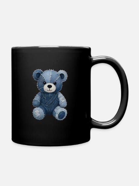 Jeans Teddy - Tasse einfarbig - Schwarz