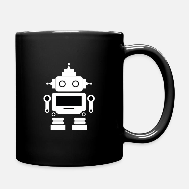 Roboter - Tasse einfarbig - Schwarz