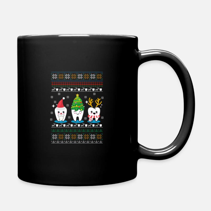 ZAHN WEIHNACHTEN - Tasse einfarbig - Schwarz