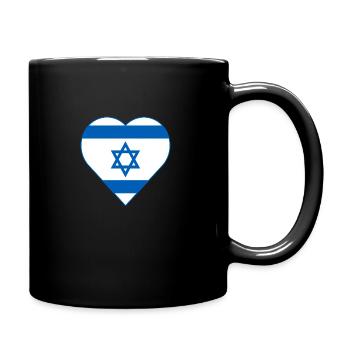 I Love Isreal - Tasse einfarbig - Schwarz - Rechts