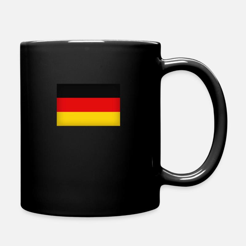 Germany Flag - Full Colour Mug - black