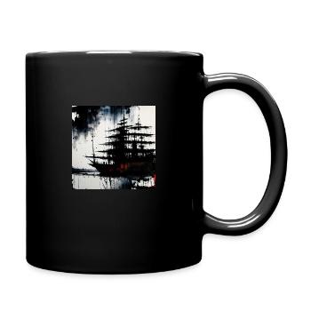 ImgCreator ai japanese ship - Tasse einfarbig - Schwarz - Rechts
