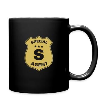 Special Agent S - Tasse einfarbig - Schwarz - Rechts