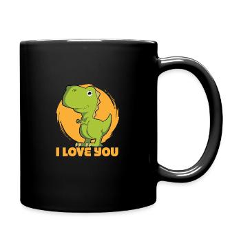 Dino I love you - Mug uni - noir - Droite