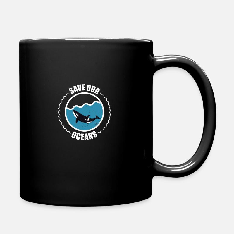 Save our Ocean Orca Killer whale - Mug uni - noir