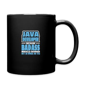 Java Developer Badass - Tasse einfarbig - Schwarz - Rechts
