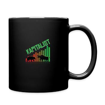 Stock Exchange Shares Capitalist - Full Colour Mug - black - Right