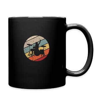 Batterie rétro - Mug uni - noir - Droite