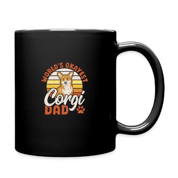 Welsh Corgi Dog Le papa corgi le plus acceptable du monde - Mug uni - noir - Droite