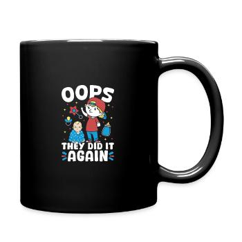 Neues Baby - sie haben es wieder getan Bruder - Tasse einfarbig - Schwarz - Rechts