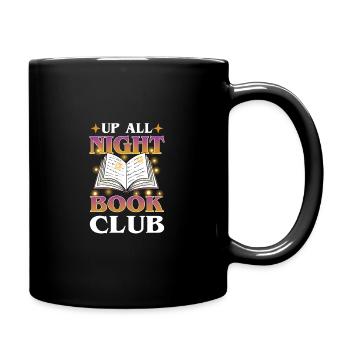 Story Seker Book Lovers All Night Book Club - Full Colour Mug - black - Right