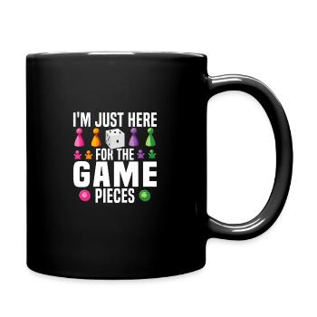 Les amateurs de jeux jouent à des jeux de société Humour Blagues - Mug uni - noir - Droite