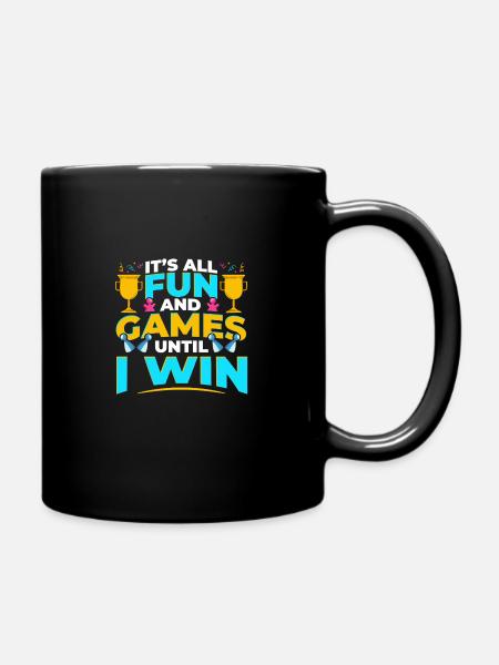 Brettspiele Win Game Night Winning - Tasse einfarbig - Schwarz