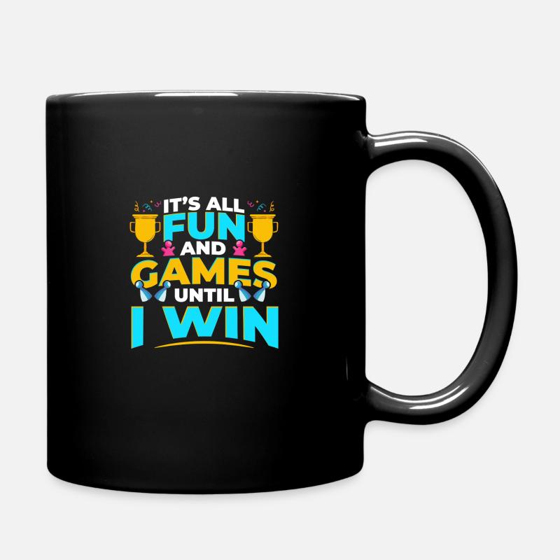 Brettspiele Win Game Night Winning - Tasse einfarbig - Schwarz