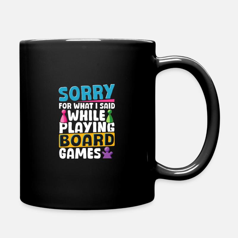 Spielen von Brettspielen Brettspiel Game - Tasse einfarbig - Schwarz