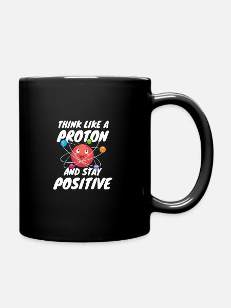 Chemie Shirt Science Denken Wie ein Proton Chemie - Tasse einfarbig - Schwarz