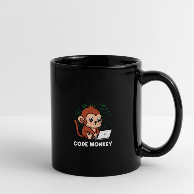 Code Monkey Programming Coder Computer Geek Develo Tasse einfarbig