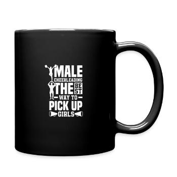 Male Cheerleading The Best Way To Pick Up Girls Sp - Tasse einfarbig - Schwarz - Rechts