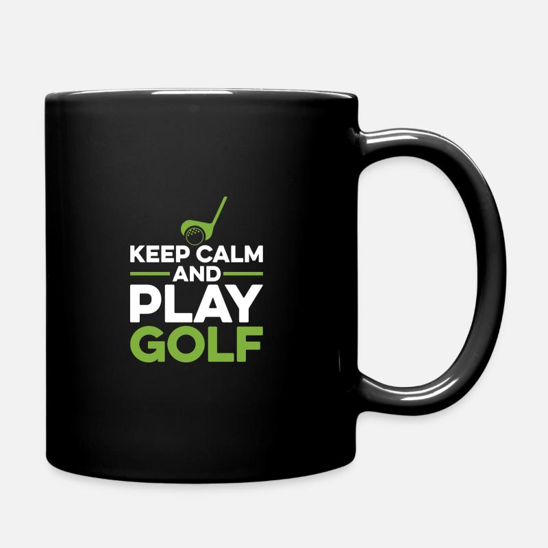 Keep Kalm And Play Golf Golf Player Golfing Driver - Tasse einfarbig - Schwarz