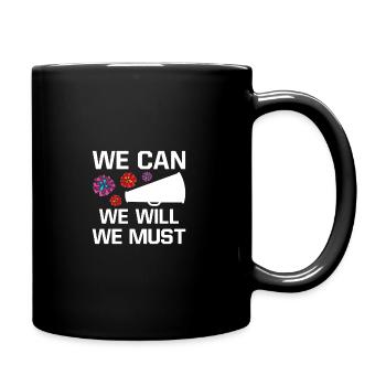 We Can We Must We Will Cheerleading Cheerleader Da - Tasse einfarbig - Schwarz - Rechts