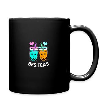 Besties Graphic Tea Lover Tea Drinker Tea Brewing - Tasse einfarbig - Schwarz - Rechts