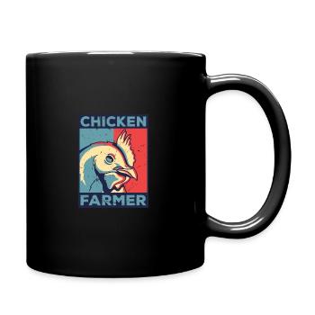 Chicken Farmer Agriculture Agriculteur Farmer Farm - Tasse einfarbig - Schwarz - Rechts