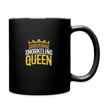 Snorkeling Queen Scuba Diver Diving Snorkeling Sno - Tasse einfarbig - Schwarz - Rechts